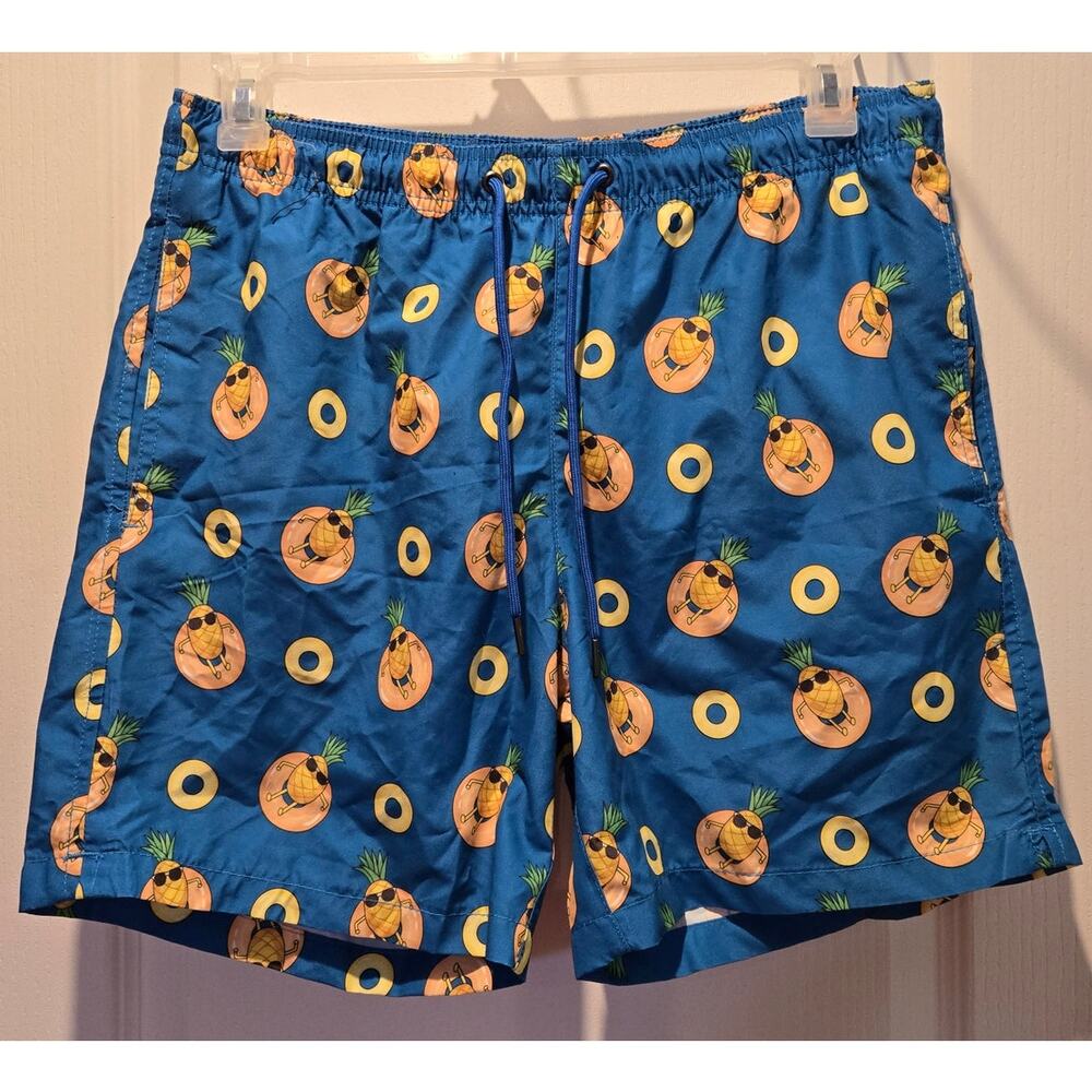 Party Sharks swim trunks sz L pineapples